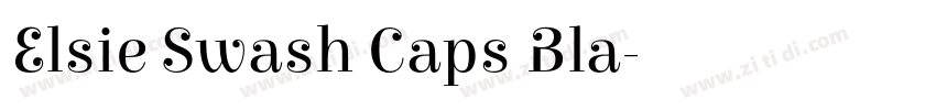 Elsie Swash Caps Bla字体转换 Elsie Swash Caps Bla字体转换